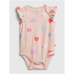 Baby body organic mix and match graphic bodysuit Ružová vyobraziť
