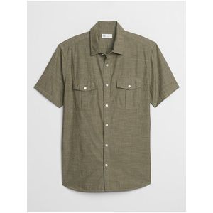 Košeľa short sleeve utility shirt Zelená vyobraziť