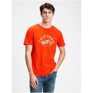 Tričko graphic t-shirt Oranžová vyobraziť
