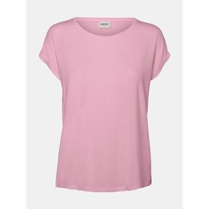 Ružové voľné basic tričko VERO MODA Ava vyobraziť