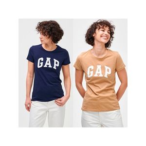 Tričko GAP Logo franchise classic t-shirt, 2ks Béžová vyobraziť