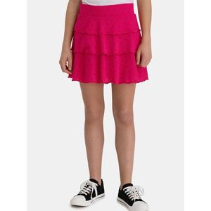Rúžová dievčenská vzorovaná sukňa SAM 73 vyobraziť