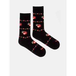Čierne vzorované ponožky Fusakle Kohout vyobraziť
