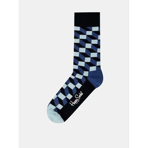 Modré pánske ponožky Happy Socks Filled Optic vyobraziť