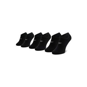4F Súprava 3 párov krátkych pánskych ponožiek H4L21 SOM005 Čierna vyobraziť