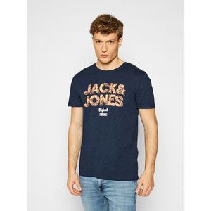 Jack&Jones Tričko Lefo 12186282 Tmavomodrá Regular Fit vyobraziť