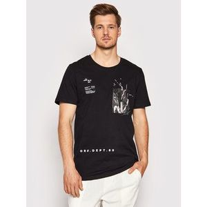 Jack&Jones Tričko Fedo 12189137 Čierna Oversize vyobraziť