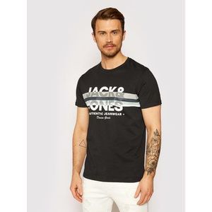 Jack&Jones Tričko Dry 12184738 Čierna Regular Fit vyobraziť