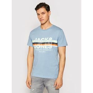 Jack&Jones Tričko Dry 12184738 Modrá Regular Fit vyobraziť