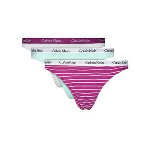 Calvin Klein Underwear Súprava 3 kusov stringových nohavičiek 000QD3587E Farebná vyobraziť