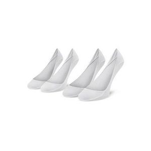 Calvin Klein Súprava 2 párov krátkych ponožiek dámskych 100001890 Biela vyobraziť