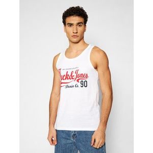 Jack&Jones Tank top Moon 12182341 Biela Regular Fit vyobraziť