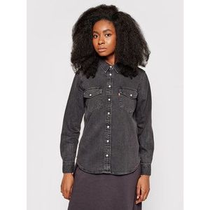 Levi's® džínsová košeľa Essential Western 16786-0004 Čierna Regular Fit vyobraziť