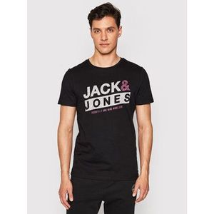 Jack&Jones Tričko Liquid 12191971 Čierna Slim Fit vyobraziť
