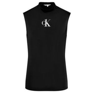 Calvin Klein Swimwear Tank top Muscle KM0KM00612 Čierna Slim Fit vyobraziť