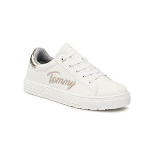 Tommy Hilfiger Sneakersy Low Cut Lace-Up Sneaker T3A4-31024-1190 S Biela vyobraziť