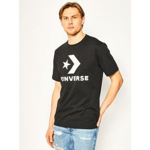 Converse Tričko Star Chevron Tee 10018568-A01 Čierna Regular Fit vyobraziť