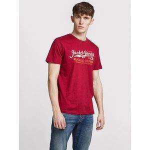 Jack&Jones PREMIUM Tričko Prblustar 12191688 Červená Regular Fit vyobraziť