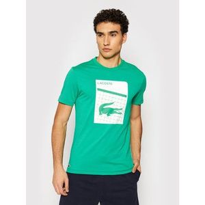 Lacoste Tričko TH9654 Zelená Regular Fit vyobraziť