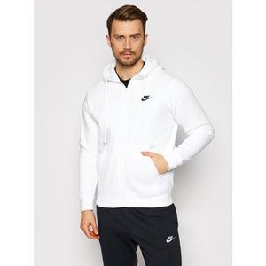 Nike Mikina Sportswear Club BV2645 Biela Standard Fit vyobraziť