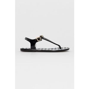 Sandále Armani Exchange dámske, čierna farba vyobraziť