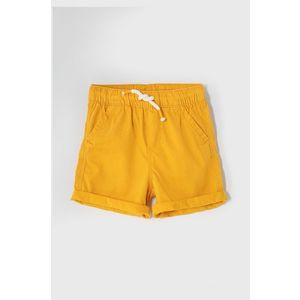 Detské krátke nohavice OVS oranžová farba, nastaviteľný pás vyobraziť