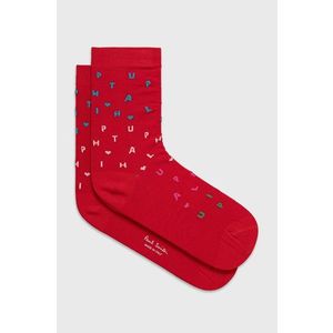 Ponožky PS Paul Smith dámske, červená farba vyobraziť