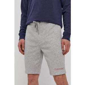 Pyžamové šortky Calvin Klein Underwear pánske, šedá farba, jednofarebné vyobraziť
