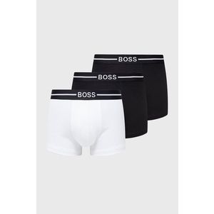 Boxerky Boss (3-pack) pánske, čierna farba vyobraziť
