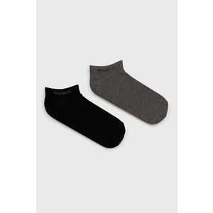 Ponožky Boss (2-pack) pánske, šedá farba vyobraziť