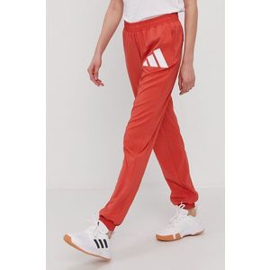 Nohavice adidas Performance GM2999 dámske, červená farba vyobraziť