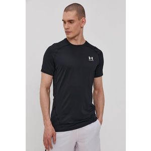 Tréningové tričko Under Armour čierna farba, jednofarebné vyobraziť