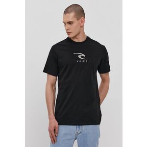 Tričko Rip Curl pánske, čierna farba, s potlačou vyobraziť