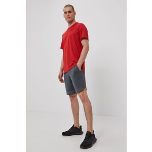Tričko Nike pánske, červená farba, jednofarebné vyobraziť