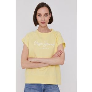 Tričko Pepe Jeans GALA dámske, žltá farba vyobraziť
