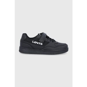 Detské topánky Levi's čierna farba vyobraziť