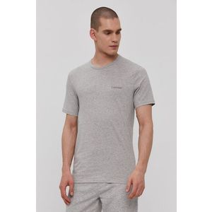 Tričko Calvin Klein Underwear pánske, šedá farba, jednofarebné vyobraziť
