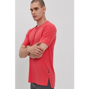 Tričko Nike pánske, ružová farba, jednofarebné vyobraziť