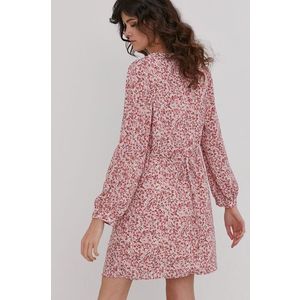 Šaty Answear Lab ružová farba, mini, rovné vyobraziť