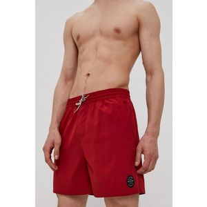Plavkové šortky Rip Curl červená farba vyobraziť