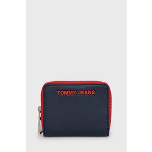 Peňaženka Tommy Jeans dámska, tmavomodrá farba vyobraziť