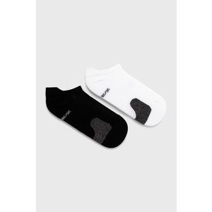 Ponožky 4F (2-pack) dámske, čierna farba vyobraziť