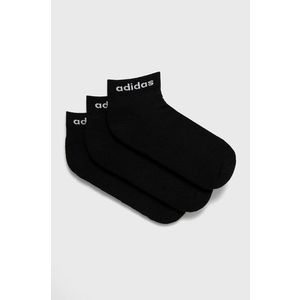 Ponožky adidas (3-pack) GE6128 pánske, čierna farba vyobraziť