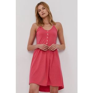 Šaty Vero Moda ružová farba, mini, áčkový strih vyobraziť