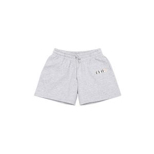 Detské krátke nohavice Kenzo Kids šedá farba, s potlačou, nastaviteľný pás vyobraziť