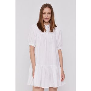 Šaty Levi's biela farba, mini, oversize vyobraziť