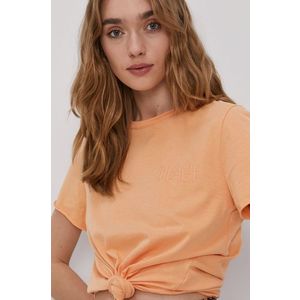 Tričko Only dámske, oranžová farba vyobraziť