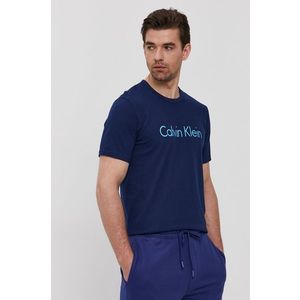 Tričko Calvin Klein Underwear pánske, tmavomodrá farba, s potlačou vyobraziť