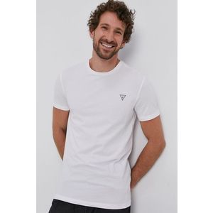 Tričko Guess (2-pack) pánske, biela farba, jednofarebné vyobraziť