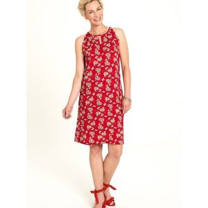 Červené květované šaty Tranquillo vyobraziť